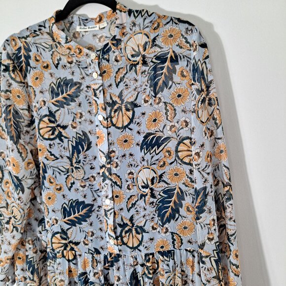 NWOT Roller Rabbit Maribelle Klara Tiered Maxi Dress Floral Boho - Picture 4 of 14